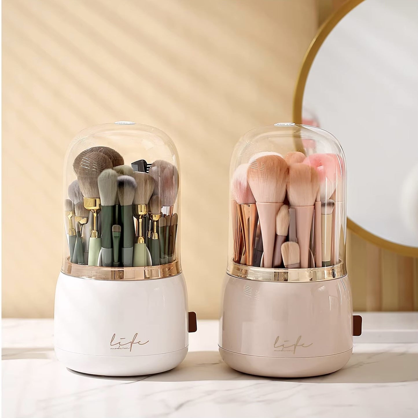 makeup brush holder